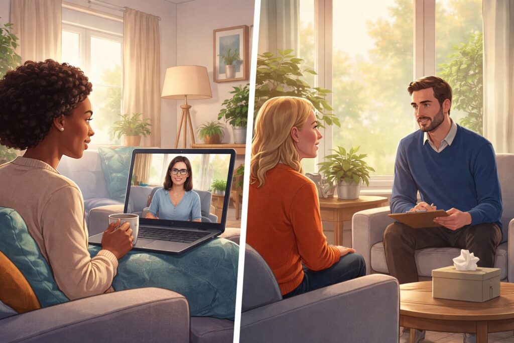 Online Therapy Vs. In-Person Therapy